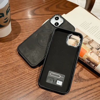 Leather texture magnetic phone case