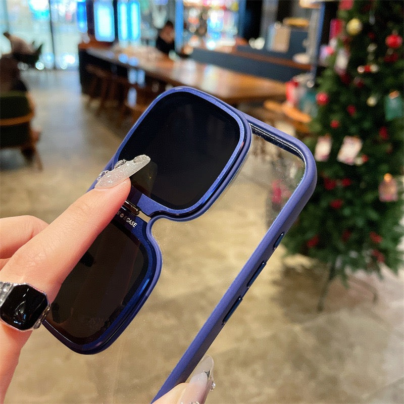 Anti-fall sunglasses holder mobile phone case