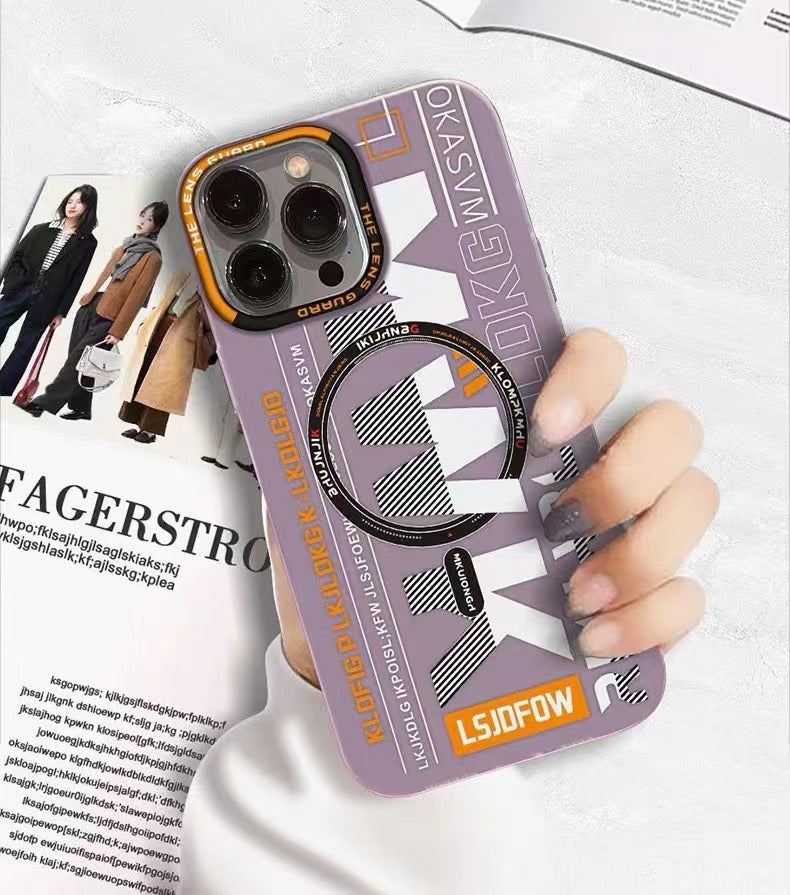 New Tech style magnetic frosted mobile phone case