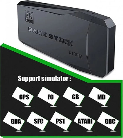 M8 لعبة فيديو وحدة التحكم التلفزيون ل PS1/FC/GBA 64G 2.4G وحدات تحكم لاسلكية مزدوجة المدمج في 15000 لعبة عصا 4K HD